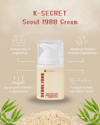 ✨ K-SECRET Seoul 1988 Cream ✨ Dopřejte své pleti péči, která opravdu funguje 💪 Krém, který spojuje sílu moderní vědy s...
