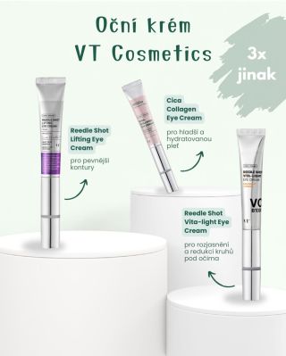 I oční okolí si zaslouží speciální péči 👀 VT Cosmetics přináší hned 3 varianty očních krémů, díky kterým si můžete vybrat...